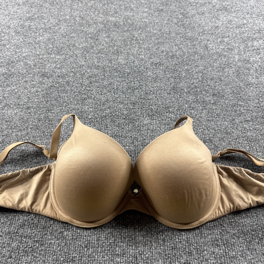 Victoria Secret Bra 34D Victoria Lined Demi Beige Push-Up T Shirt
